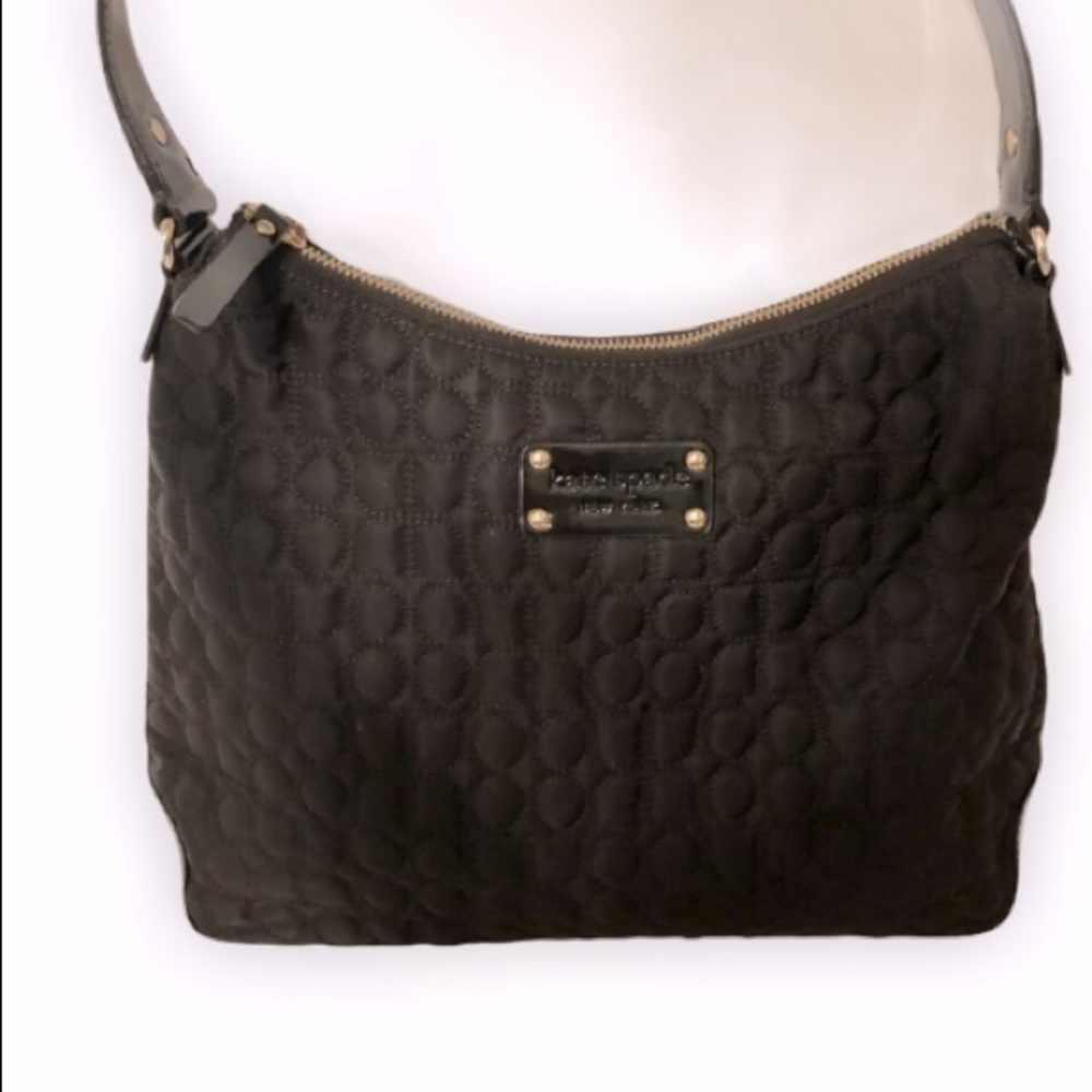👛 KATE SPADE 👛 black nylon quilted bag
